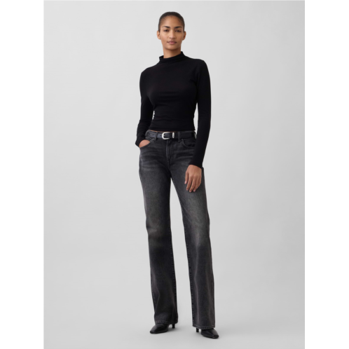 Gap Mid Rise Rigid Relaxed Flare Jeans