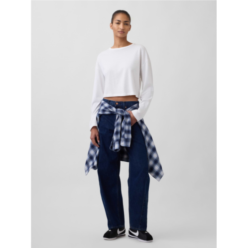 Gap High Rise Barrel Jeans