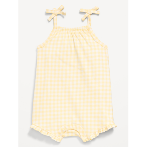 OldNavy Printed Sleeveless Tie-Strap Romper for Baby