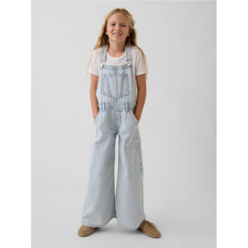 Gap Kids Denim Stripe Baggy Overalls