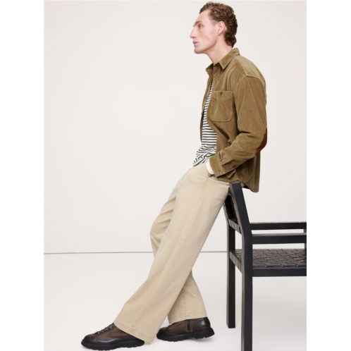 Bananarepublic Relaxed-Fit Corduroy Shirt with Suede Elbow Patches