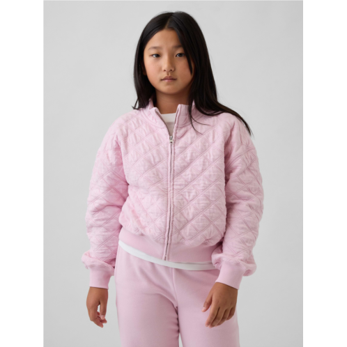 Gap Kids Oversized Quilted Zip Jacket