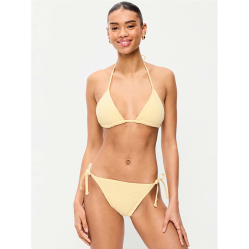OldNavy Eyelet Triangle String Bikini Swim Top