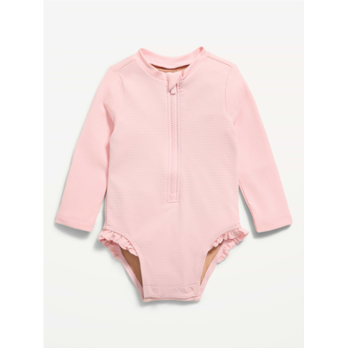 OldNavy Long-Sleeve Rashguard Swim One-Piece for Baby