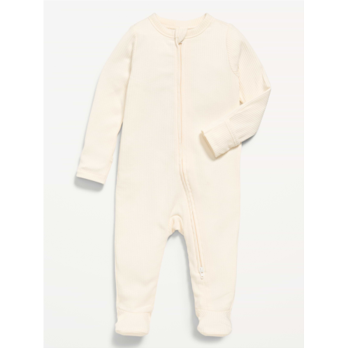 OldNavy Ribbed 2-Way-Zip Sleep & Play Footed One-Piece for Baby