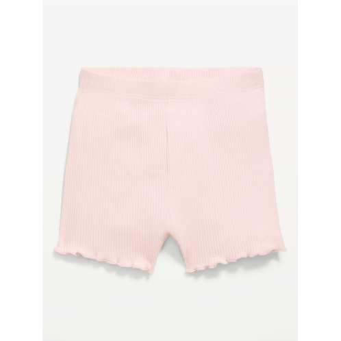 OldNavy Ribbed Lettuce-Edge Biker Shorts for Baby