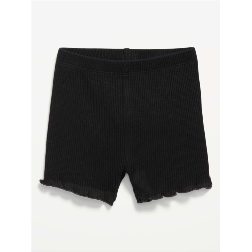 OldNavy Ribbed Lettuce-Edge Biker Shorts for Baby