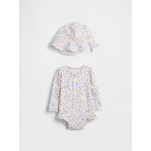 Gap Baby Floral Rash Guard Swim Set
