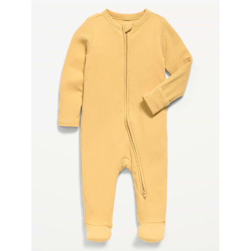 OldNavy Ribbed 2-Way-Zip Sleep & Play Footed One-Piece for Baby