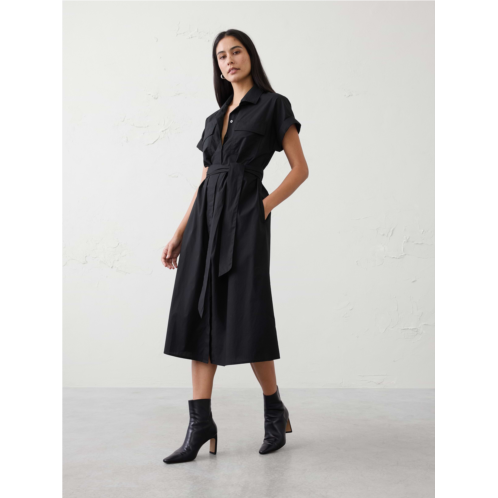 bananarepublic Poplin Utility Midi Shirtdress
