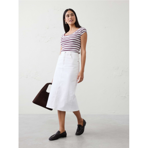 bananarepublic Ribbed Scoop-Neck T-Shirt