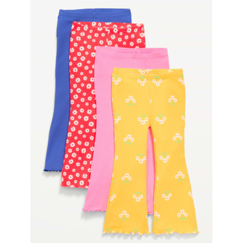 OldNavy Ribbed Flare-Leg Leggings 4-Pack for Toddler Girls