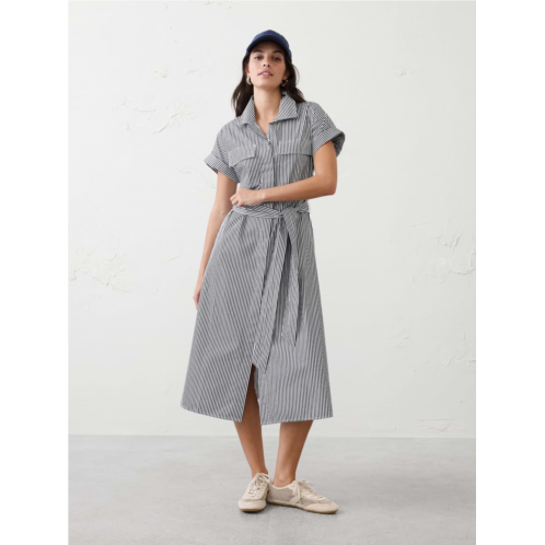 bananarepublic Poplin Utility Midi Shirtdress
