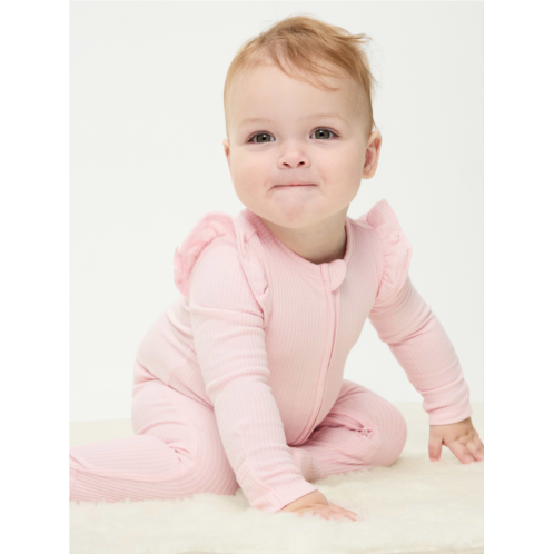 OldNavy Ribbed 2-Way-Zip Sleep & Play Footed One-Piece for Baby