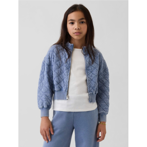 Gap Kids Oversized Quilted Zip Jacket
