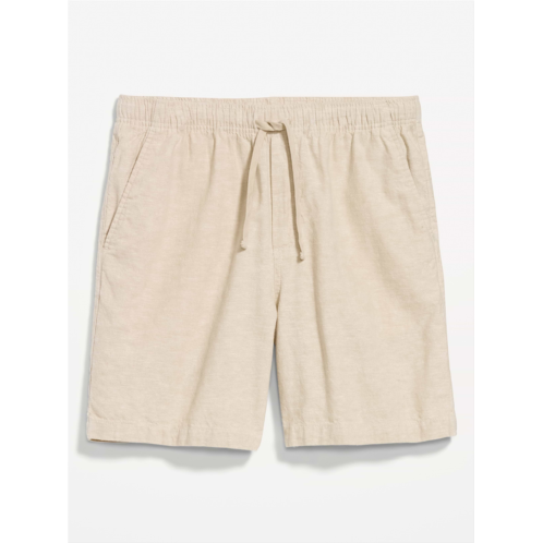 OldNavy Linen-Blend Jogger Shorts -- 7-inch inseam