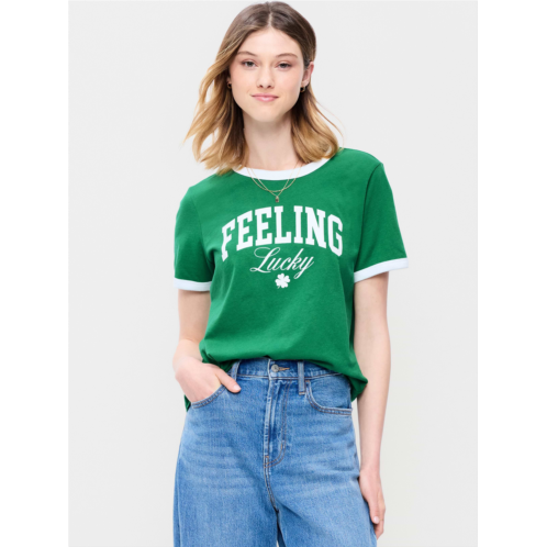 OldNavy EveryWear Crew-Neck Graphic Ringer T-Shirt