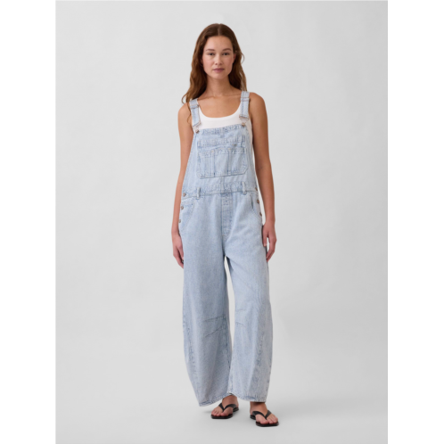 Gap UltraSoft Denim Horseshoe Overalls