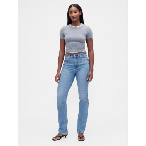 Gap Curvy High Rise 90s Slim Straight Jeans