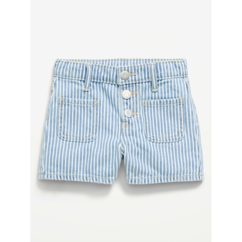 OldNavy High-Waisted Striped Mariner Jean Shorts for Toddler Girls