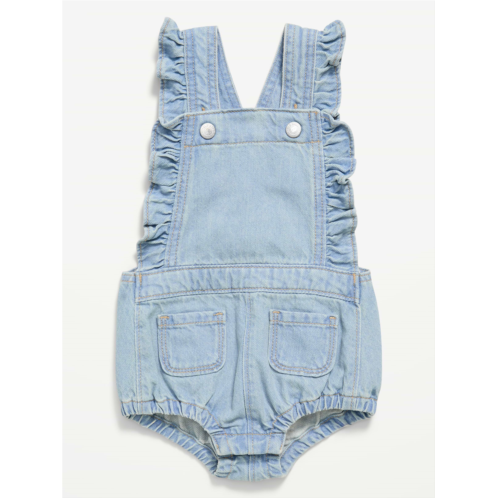 OldNavy Ruffle-Trim Jean One-Piece Romper for Baby