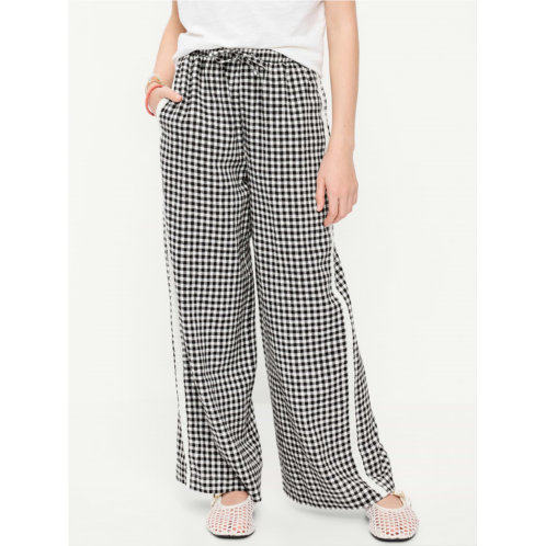 OldNavy Lace-Trim Linen-Blend Pants for Girls