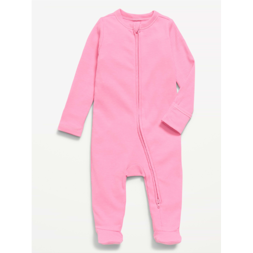 OldNavy Ribbed 2-Way-Zip Sleep & Play Footed One-Piece for Baby