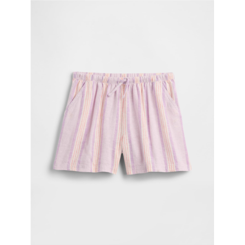 Gap Kids Relaxed Pull-On Linen-Blend Shorts