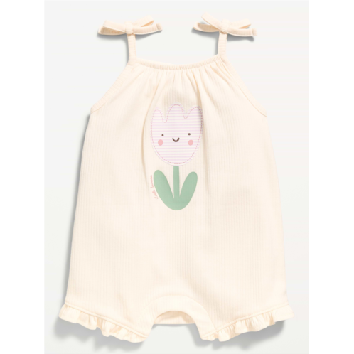 OldNavy Tie-Strap Graphic One-Piece Romper for Baby