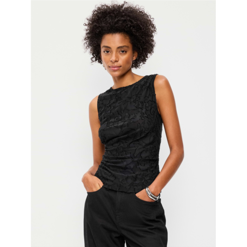 OldNavy Jacquard Side-Drape Top