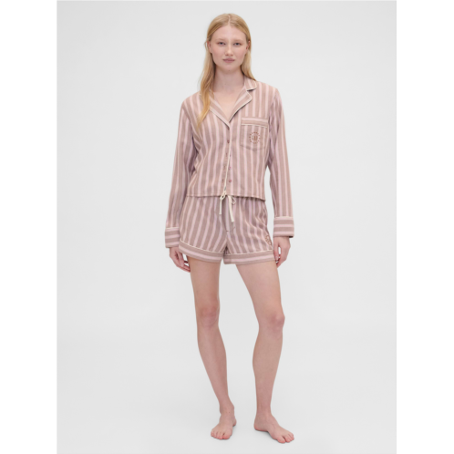 Gap × Summer Fridays Flannel Stripe PJ Boxer Shorts