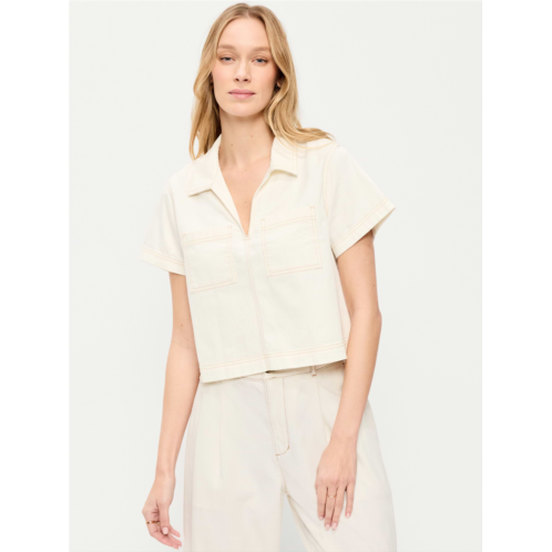 OldNavy Double-Pocket Popover Top