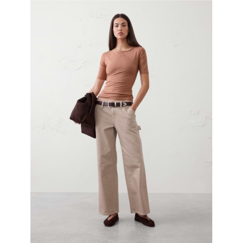 bananarepublic Soft Stretch Elbow-Sleeve Top