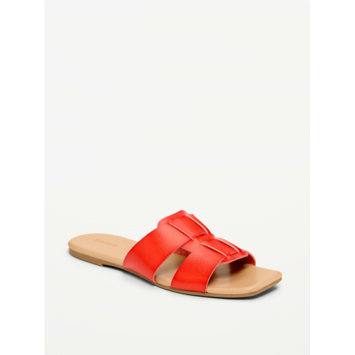 OldNavy Faux-Leather Slide Sandals