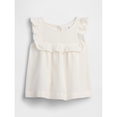 babyGap Linen-Blend Ruffle Top