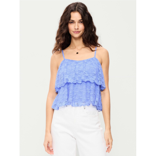 OldNavy Sleeveless Tiered Lace Ruffle Top