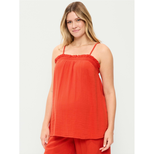 OldNavy Maternity Crinkle Gauze Tank Top