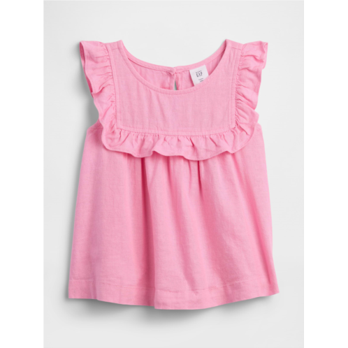 babyGap Linen-Blend Ruffle Top