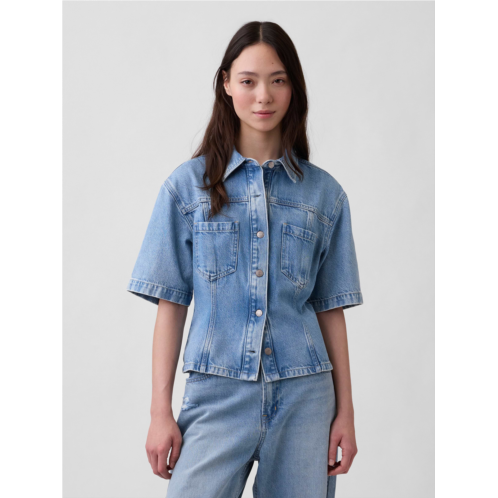 Gap UltraSoft Denim Pocket Shirt