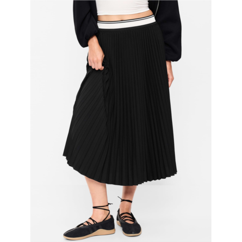 OldNavy StretchTech Pleated Midi Skirt