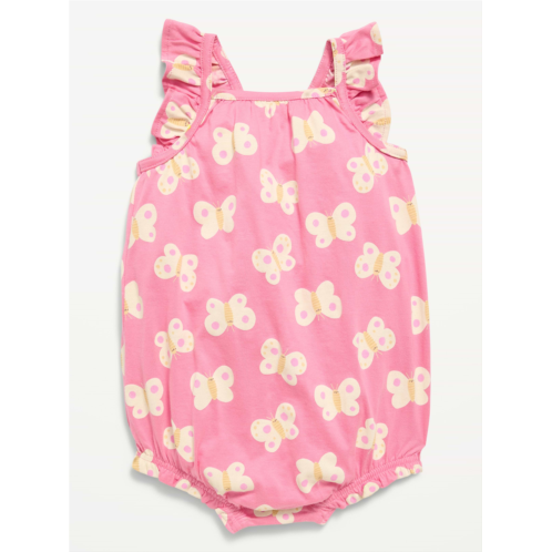 OldNavy Printed Sleeveless Ruffle-Trim Romper for Baby