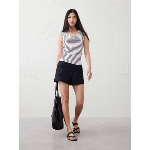 bananarepublic Ribbed V-Neck T-Shirt