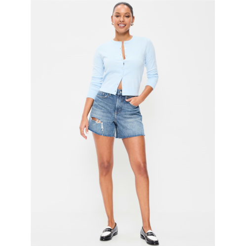 OldNavy High-Waisted Baggy Shorts -- 5-inch inseam