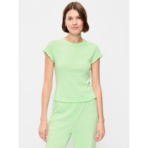 OldNavy Short-Sleeve Pointelle Pajama Top