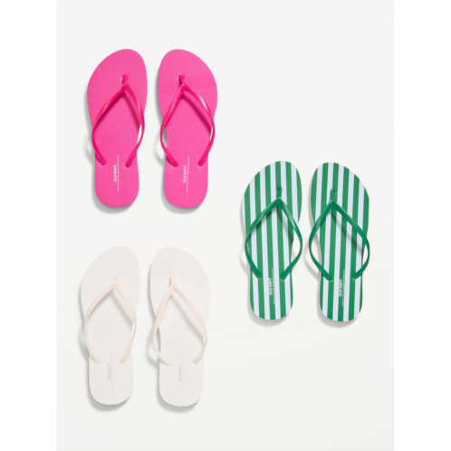 OldNavy Flip-Flop Sandals 3-Pack (Partially Plant-Based)