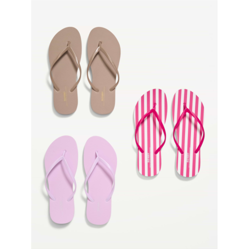 OldNavy Flip-Flop Sandals 3-Pack (Partially Plant-Based)