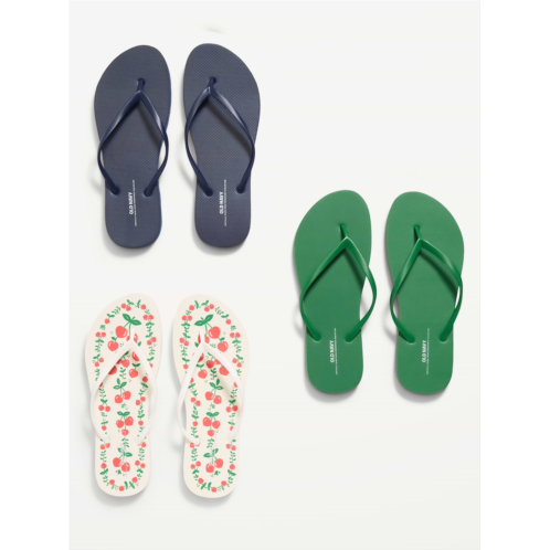 OldNavy Flip-Flop Sandals 3-Pack (Partially Plant-Based)