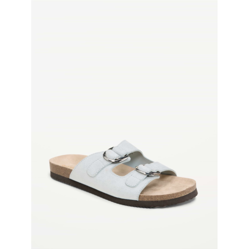OldNavy Faux-Suede Double-Strap Slide Sandals for Women