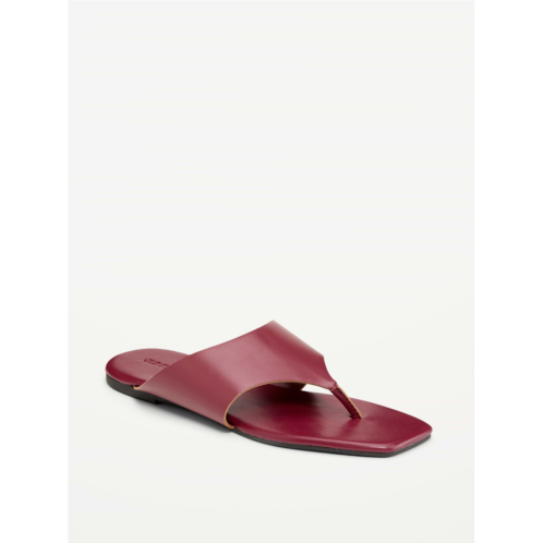 OldNavy Faux-Leather Wide Thong Sandal for Women