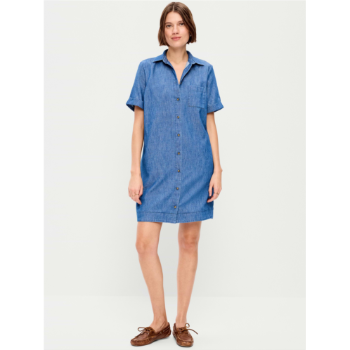 OldNavy Button-Down Mini Shirt Dress